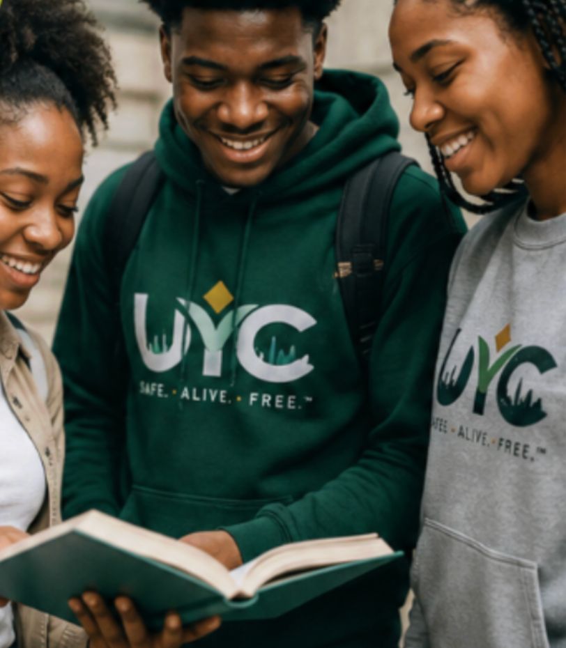 UC students reading together